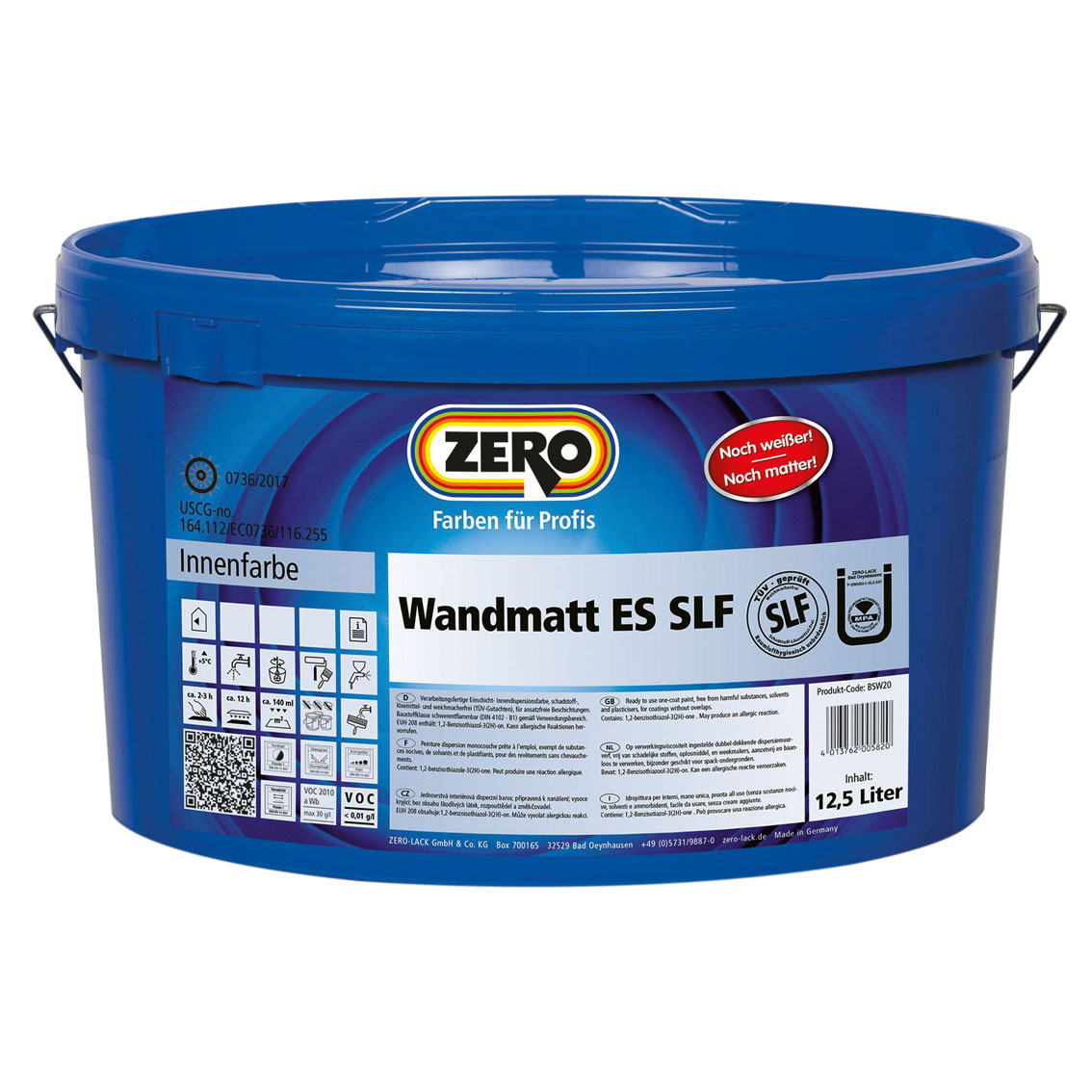 ZERO-LACK Wandmatt ES SLF ProWeiss