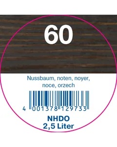 Zweihorn Holzdesign-Öl Naturtrend 60 NHDO, Nussbaum, 2,5 l
