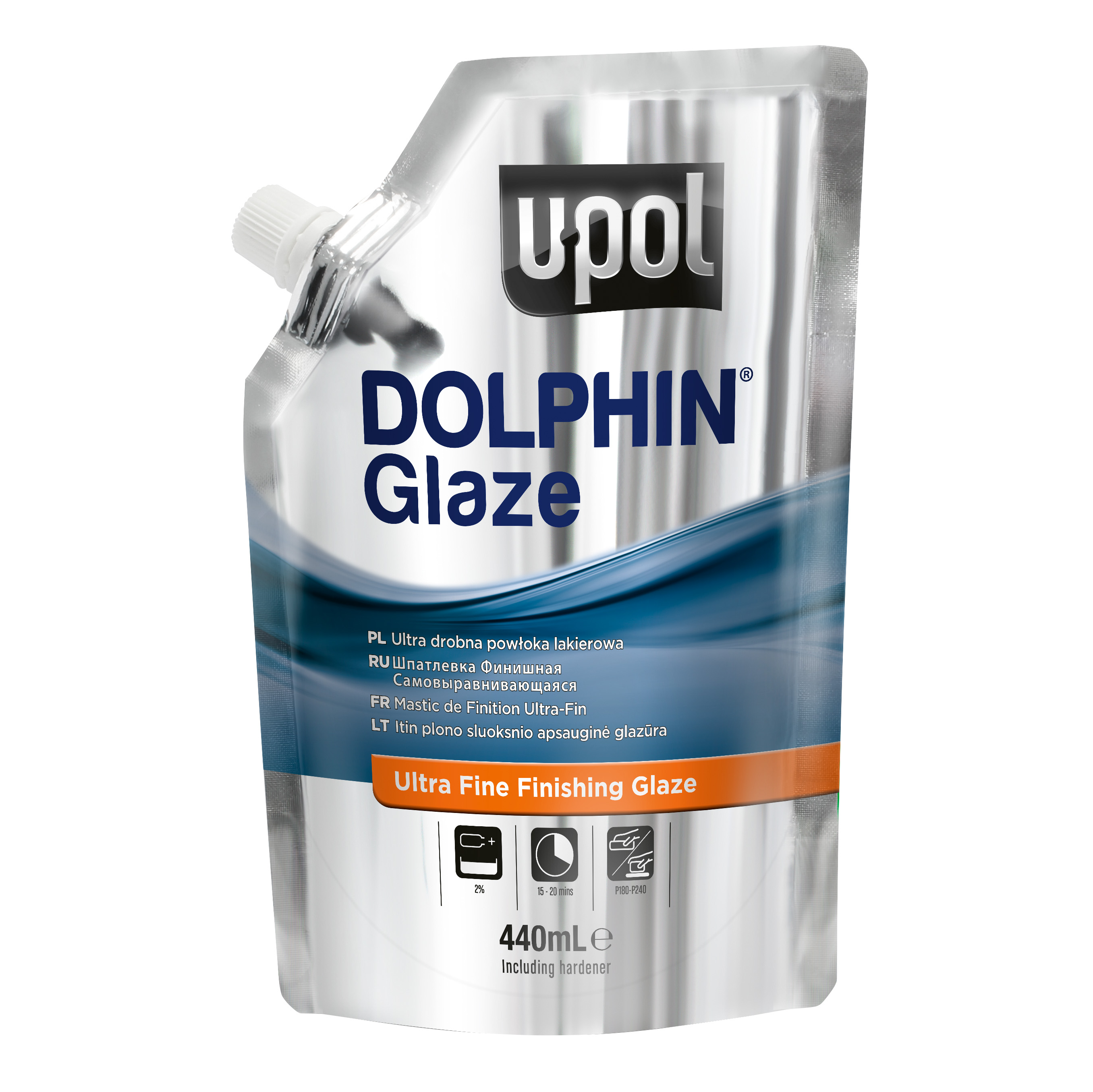 UPOL Feinspachtel Dolphin Glaze, Ultrafein, TÃ¼rkis, 440 ml