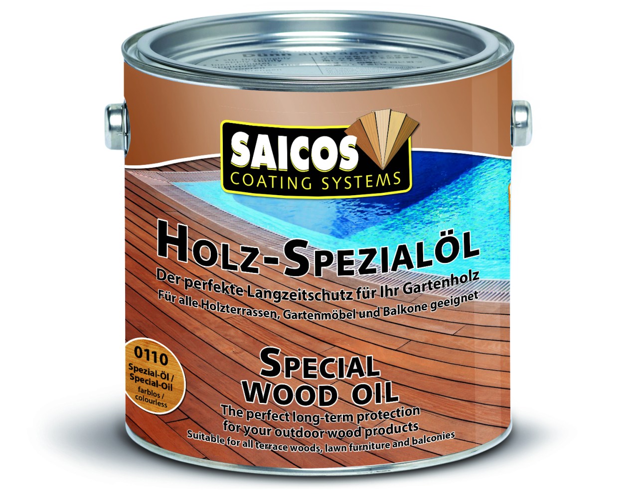Saicos Holzspezialöl Teak, Transparent, 750 ml