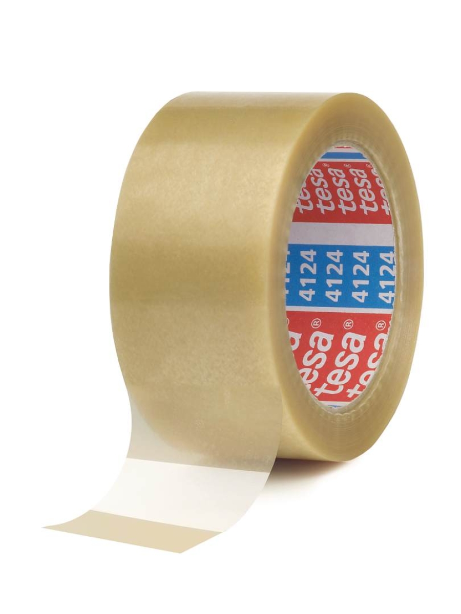 Tesa Premium Verpackungsklebeband 4124 PVC, 50 mm x 66 m